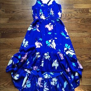 Yumi Kim Silk Hi Low Midi Dress